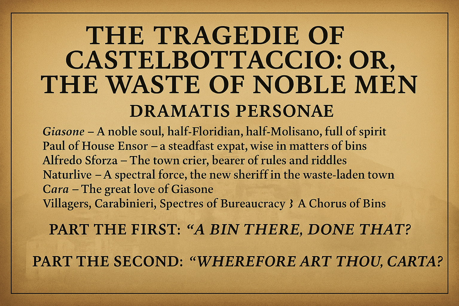 The Tragedie of Castelbottaccio